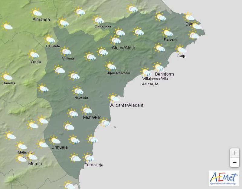 High winds and dangerous seas: Alicante weather forecast January 27-30