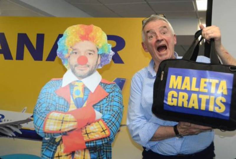 Ryanair calls Spanish minister a 'clown' and threatens to raise ticket prices