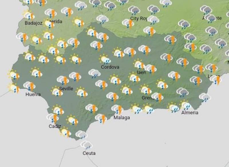 Andalucia weekly weather forecast: March 3 - 6