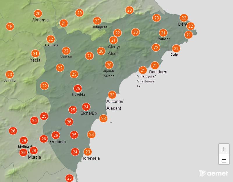 A mostly sunny outlook: Alicante weekend weather October 30-November 2