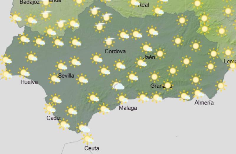 Andalucía weekly weather forecast November 20-23: Chilly starts and sunny spells with patchy skies