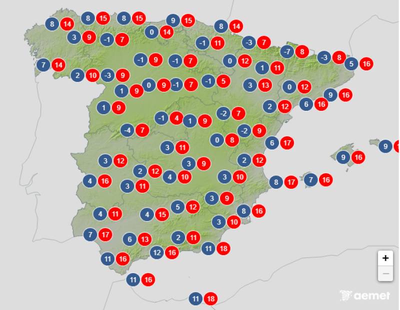 Winter begins in Spain: Weather forecast December 1-4