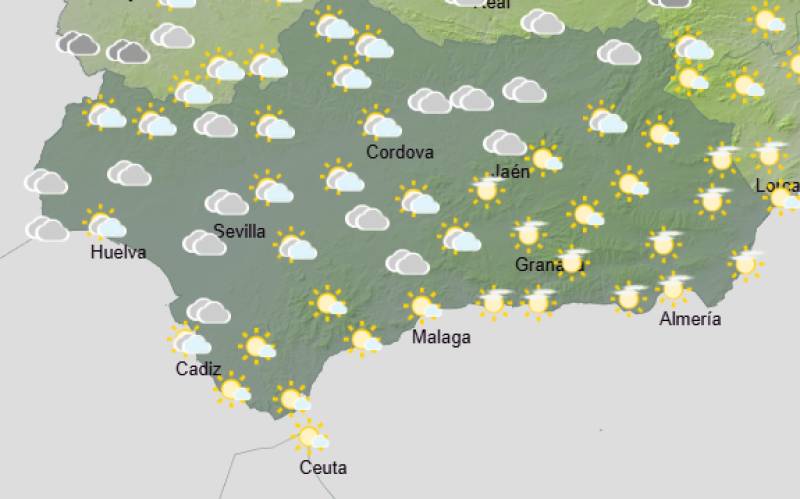 Andalucía weekend weather forecast December 4-7: Blustery showers and a brighter, milder finish