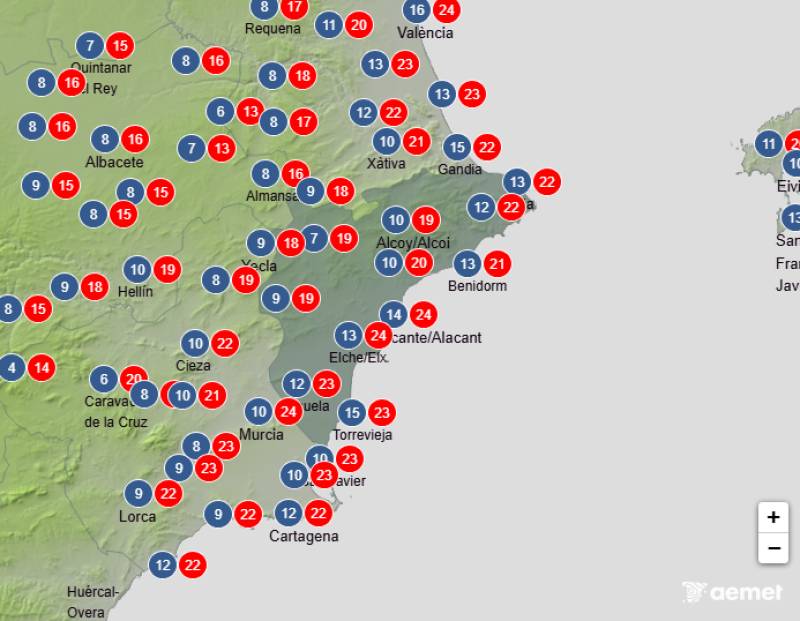 From weather warnings to spring temperatures: Alicante weather forecast December 4-8