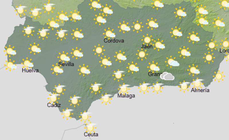 Andalucía weekly weather forecast April 13-16: Brighter, warmer days after a breezy start