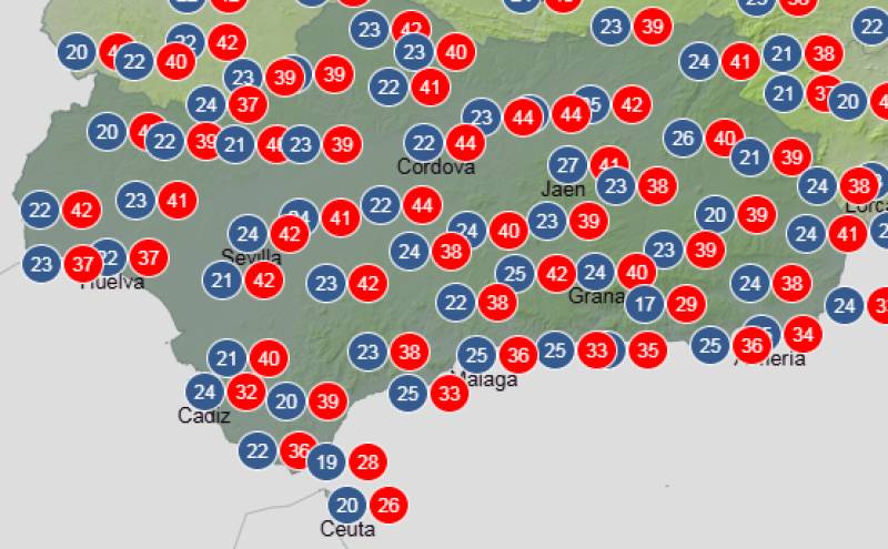 Andalucía weekly weather forecast July 6-9: No let-up in the heat as warnings spread across the region