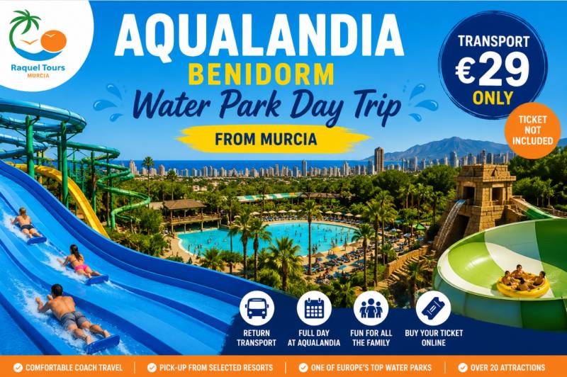 Raquel Tours Murcia makes a splash with day trips to Aqualandia Benidorm