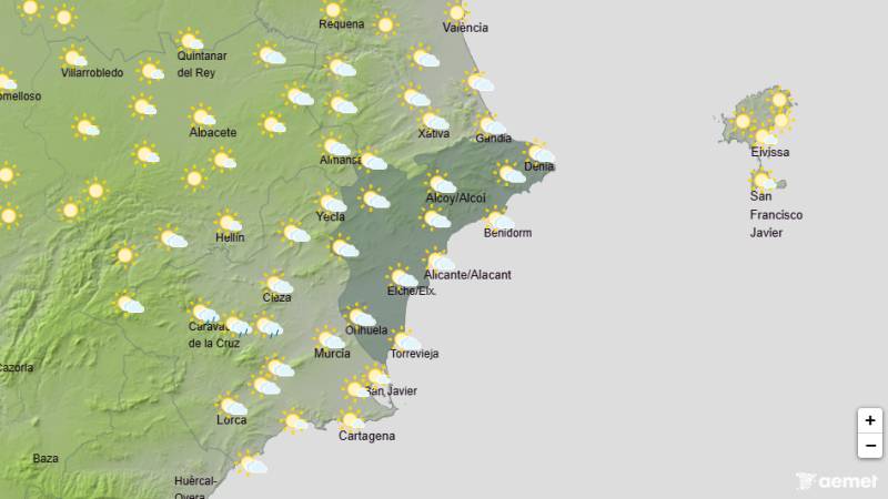 Intense heat and Saharan dust return with thunderstorms possible inland: Alicante weather forecast July 20-23