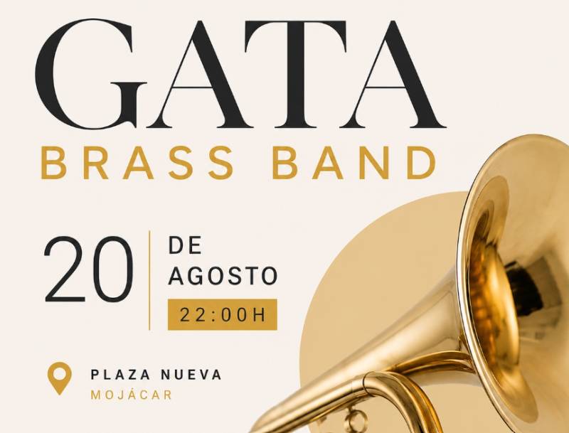 August 20 Gata Brass Band at Plaza Nueva, Mojácar
