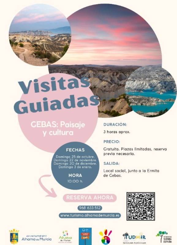 January 3 Free guided tour in Spanish of Gebas in the mountains of Sierra Espuña
