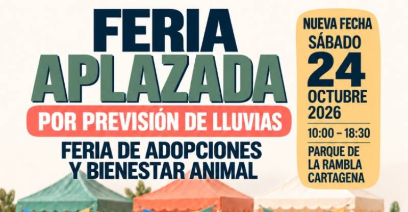 October 24: Dog and cat adoption fair in Cartagena