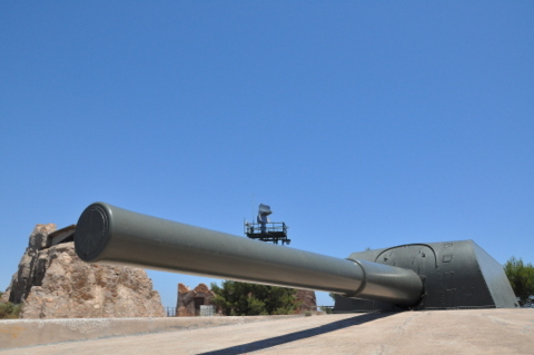 The gun batteries of Las Cenizas and Negrete in the mountains near Cartagena 