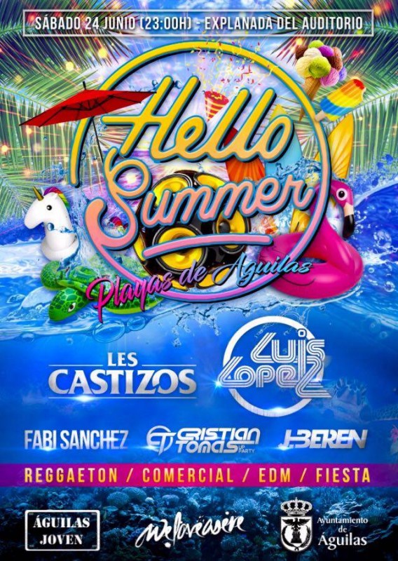 Murcia Today - 24th June Hello Summer: Free Beach Festival In Aguilas With  Top Name Djs