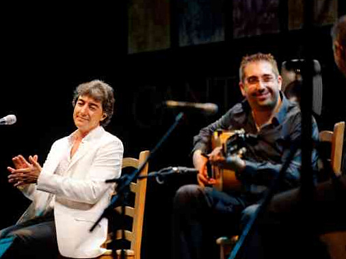 Carlos Piñana and Juan Valderrama at Cante de Las Minas 2012