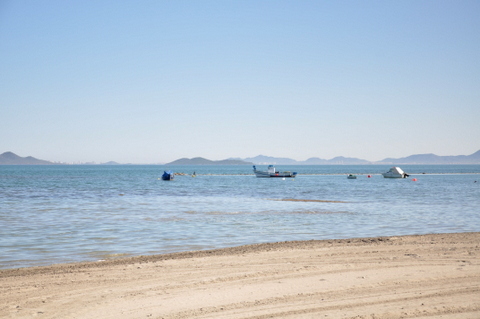 Overview of the beaches of Los Alcázares