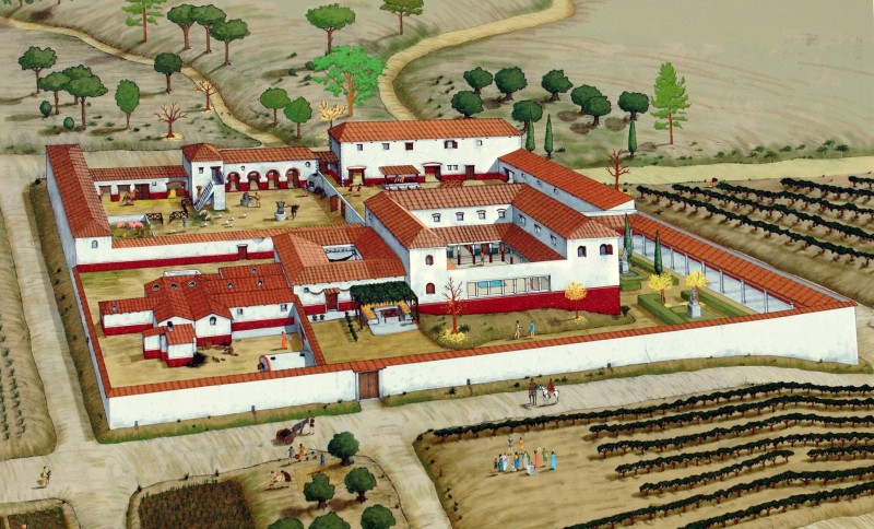 The Roman villa of Los Cantos in Bullas