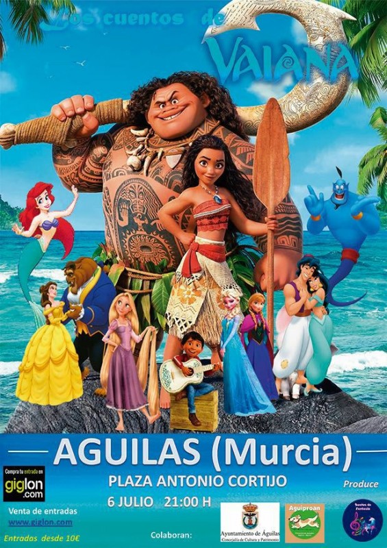 Murcia Today Span Style Color Archived Span 6th July Children S Musical In Aguilas Los Cuentos De Vaiana