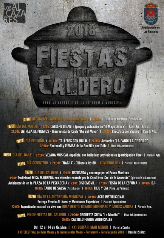 7th to 14th October Fiestas del Caldero in Los Alcázares