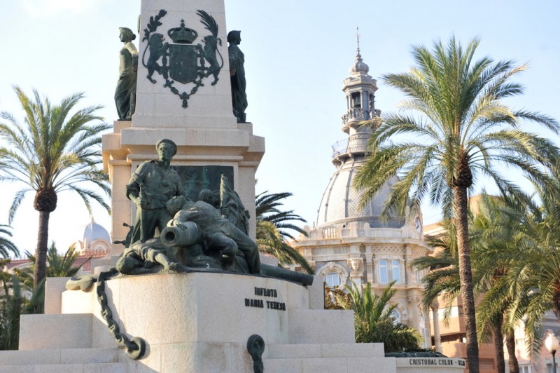 The monument to the Héroes de Cavite in Cartagena