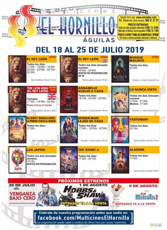 Murcia Today Tuesday 23rd July English Language Cinema At The 4672