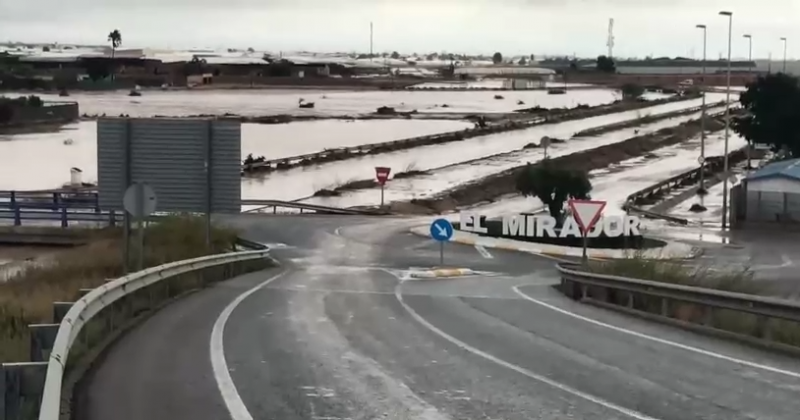 <span style='color:#780948'>ARCHIVED</span> - Video: El Mirador Flooding San Javier Murcia Gota Fria 2019