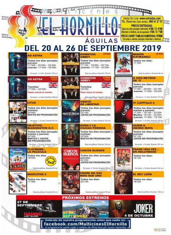 Murcia Today Archived Tuesday 24th September English Language Cinema At The Multicines El 0902