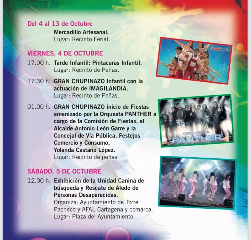 <span style='color:#780948'>ARCHIVED</span> - 4th to 7th October; First weekend of Torre Pacheco Fiestas
