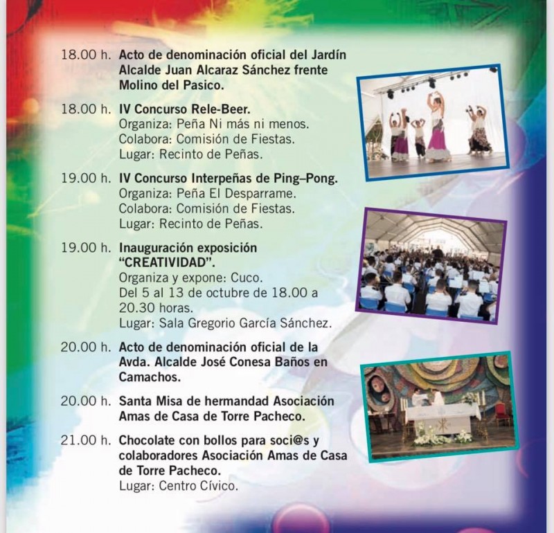 <span style='color:#780948'>ARCHIVED</span> - 4th to 7th October; First weekend of Torre Pacheco Fiestas