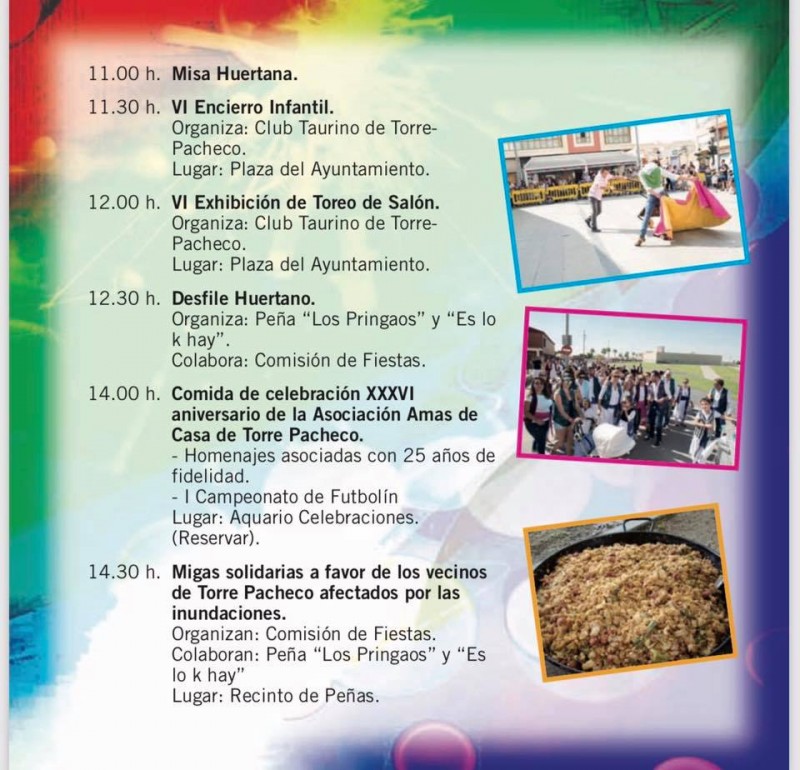 <span style='color:#780948'>ARCHIVED</span> - 4th to 7th October; First weekend of Torre Pacheco Fiestas