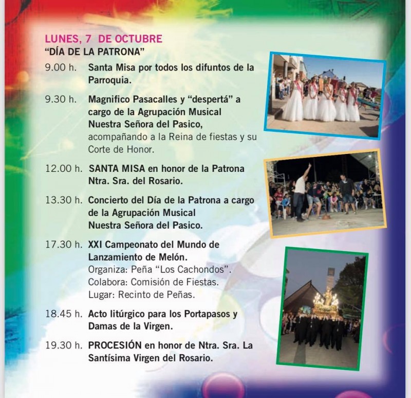 <span style='color:#780948'>ARCHIVED</span> - 4th to 7th October; First weekend of Torre Pacheco Fiestas