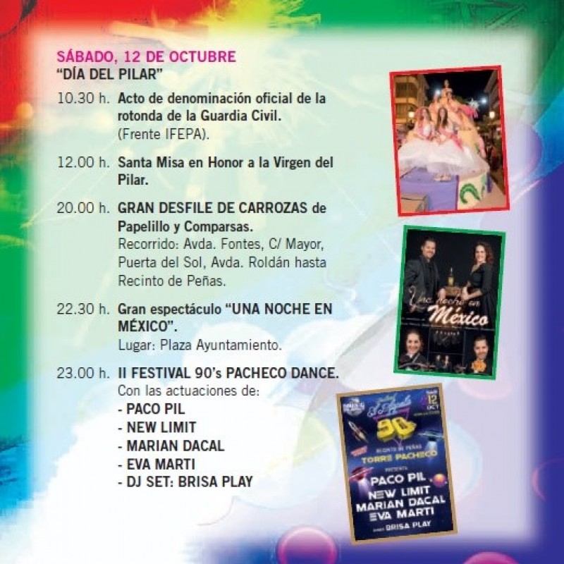 <span style='color:#780948'>ARCHIVED</span> - 11th to 13th October ; Last weekend of Torre Pacheco Fiestas