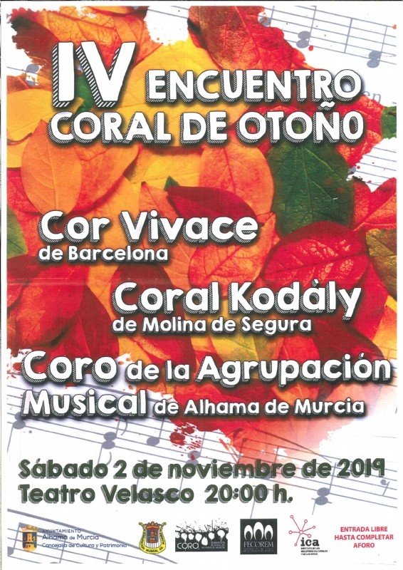 <span style='color:#780948'>ARCHIVED</span> - What's on in Alhama de Murcia 28th October to 3rd November