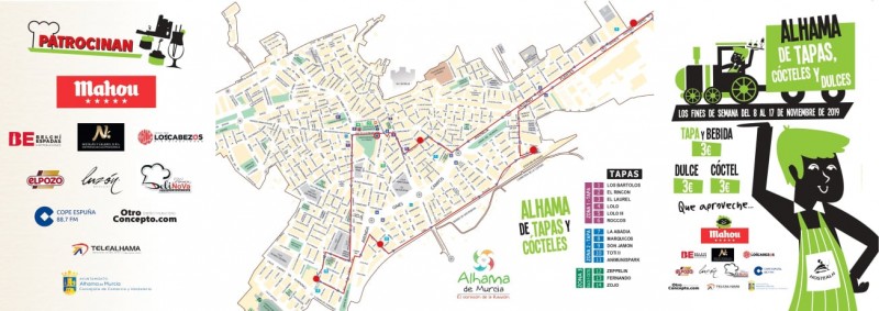 <span style='color:#780948'>ARCHIVED</span> - 8th to 17th November 2019 Alhama de Murcia Tapas Route