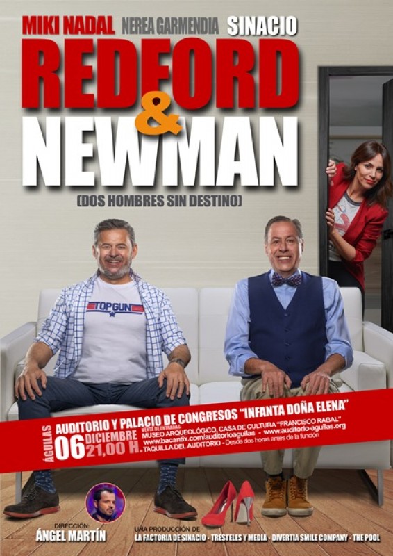 <span style='color:#780948'>ARCHIVED</span> - 6th December, Redford & Newman, a Spanish comedy at the Auditorio Infanta Elena in Águilas