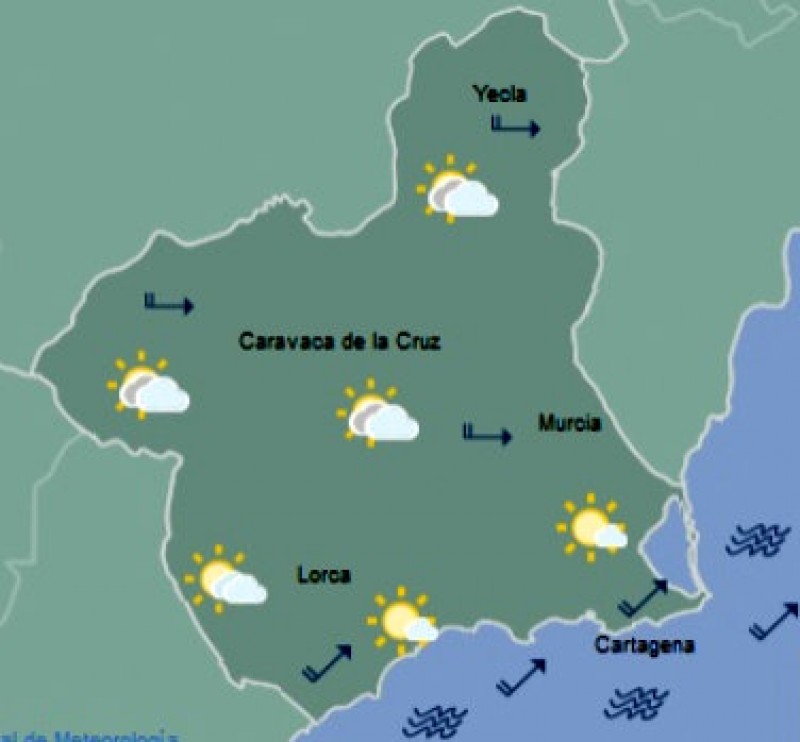 <span style='color:#780948'>ARCHIVED</span> - Up to 23 degrees in Murcia today after a cold start to the morning