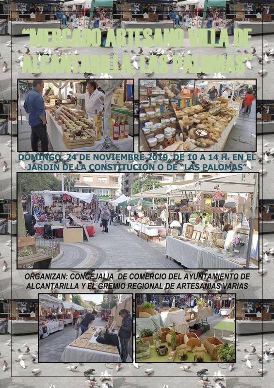 <span style='color:#780948'>ARCHIVED</span> - Sunday 24th November 2019 Artisan market in Alcantarilla