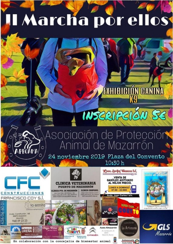 <span style='color:#780948'>ARCHIVED</span> - Sunday 24th November fundraising dog walk in Mazarrón with APROAMA