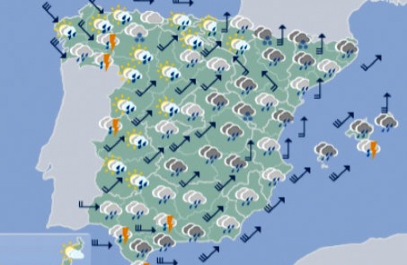 <span style='color:#780948'>ARCHIVED</span> - Gale force wind alert in Murcia on Friday and Saturday as rain spreads across Spain