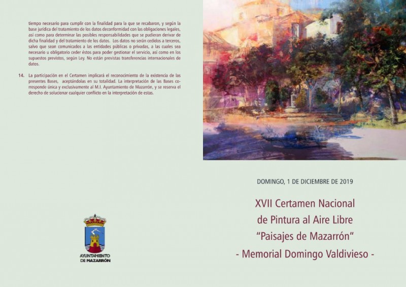 <span style='color:#780948'>ARCHIVED</span> - Sunday 1st December Mazarrón open air painting competition