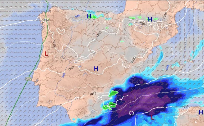 <span style='color:#780948'>ARCHIVED</span> - A gota fría storm could be on the way to Murcia to welcome the month of December