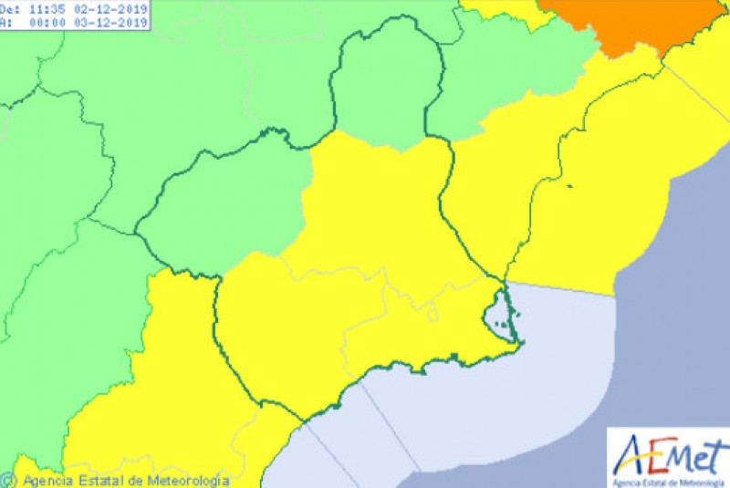 <span style='color:#780948'>ARCHIVED</span> - Yellow gota fría alert comes into force at 15.00 on Monday