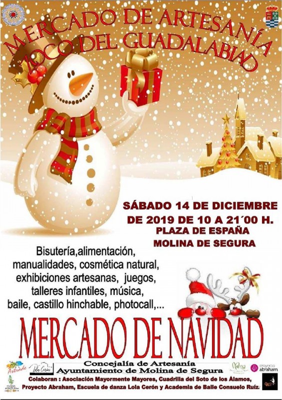 <span style='color:#780948'>ARCHIVED</span> - Saturday 14th December: Christmas themed artisan market in Molina de Segura
