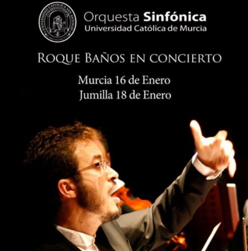 16th January, Spanish film music by Roque Baños at the Auditorio Víctor Villegas in Murcia