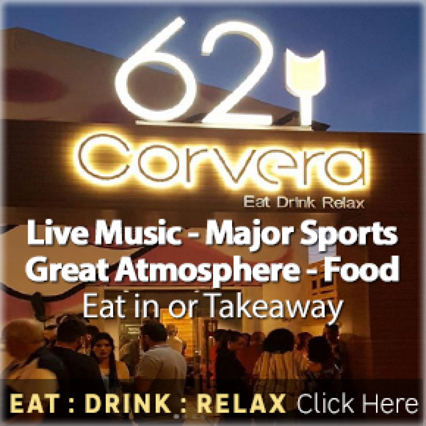 Bar 62 Corvera: eat, drink and relax with live entertainment and sports coverage at this family bar in Corvera
