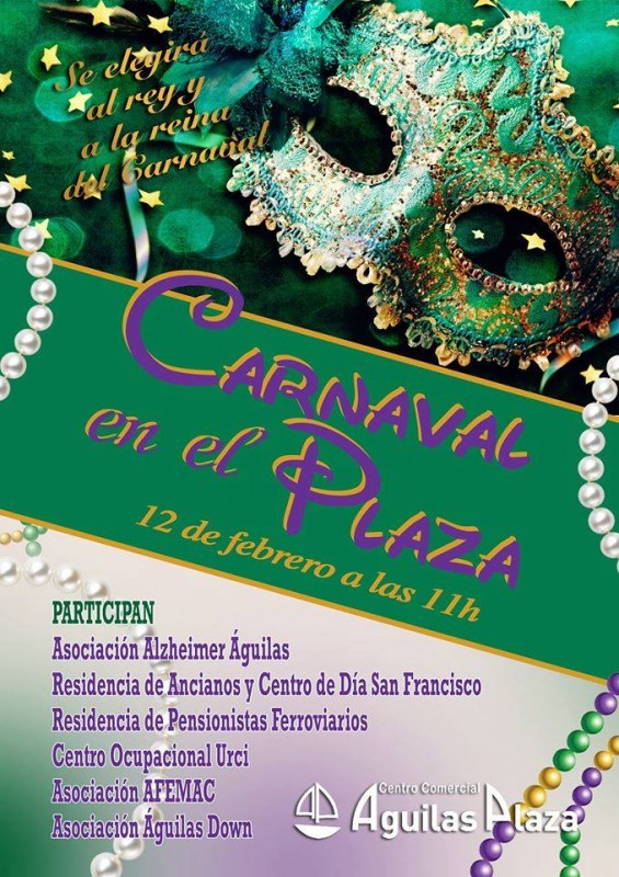 <span style='color:#780948'>ARCHIVED</span> - 12th February carnival in the Plaza at Aguilas Plaza