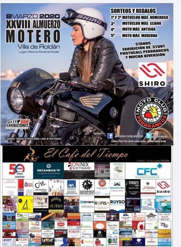 <span style='color:#780948'>ARCHIVED</span> - Sunday 8th March Roldán Moto-almuerzo biker breakfast