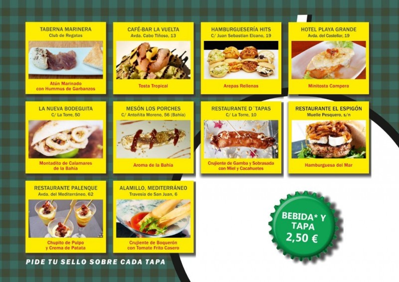 <span style='color:#780948'>ARCHIVED</span> - 13th to 22nd March Tapas Route Puerto de Mazarrón