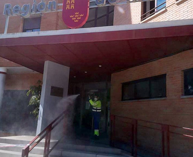 <span style='color:#780948'>ARCHIVED</span> - Disinfection campaign continues in Alhama de Murcia