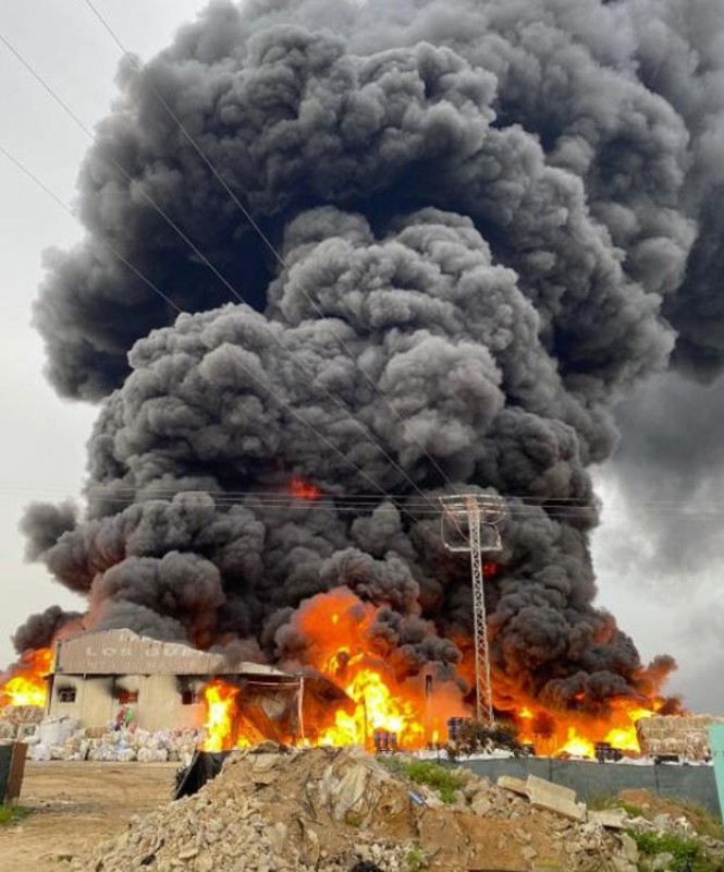 <span style='color:#780948'>ARCHIVED</span> - Massive fire at Fuente Álamo plastics recycling plant