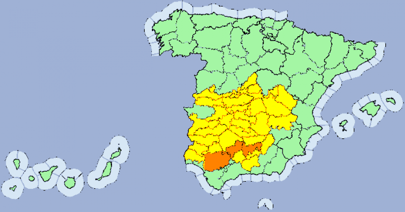<span style='color:#780948'>ARCHIVED</span> - Maximums in the mid-30’s for Murcia on Monday